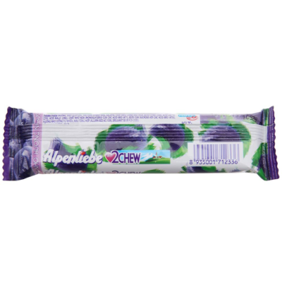 Alpenliebe 2 Chew Grapes 24.5g x 16 Sticks x 24 Pouches