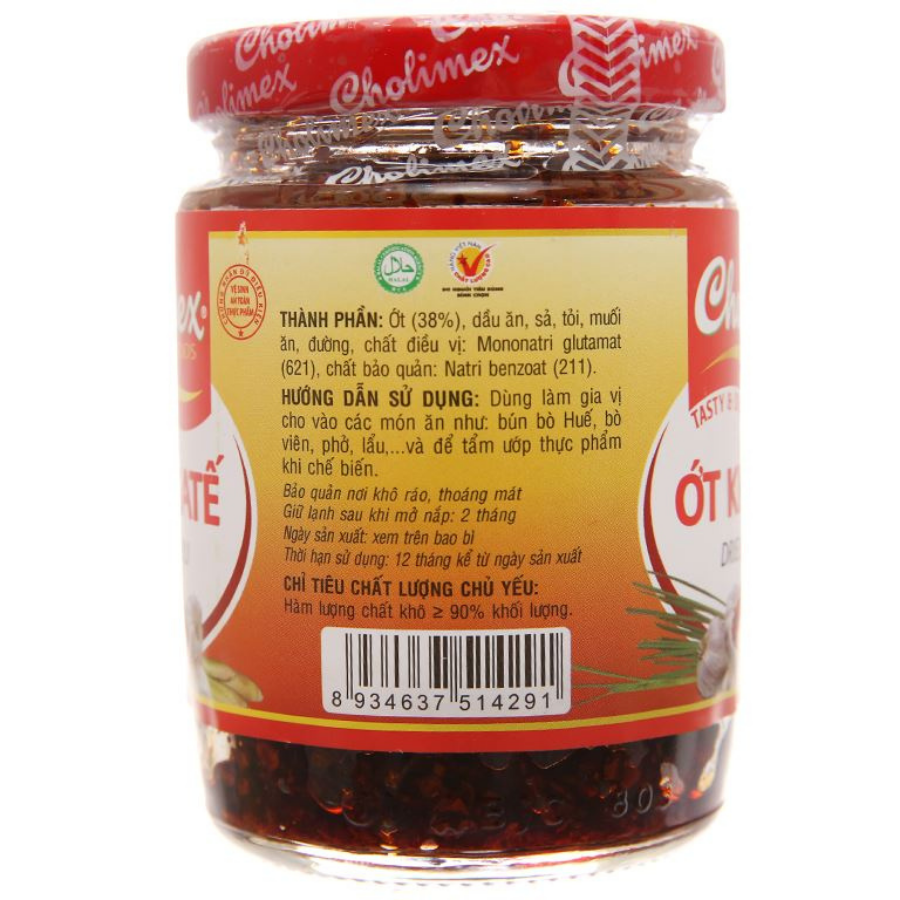 Cholimex Dried Satay Chili 100g x 32 Jars