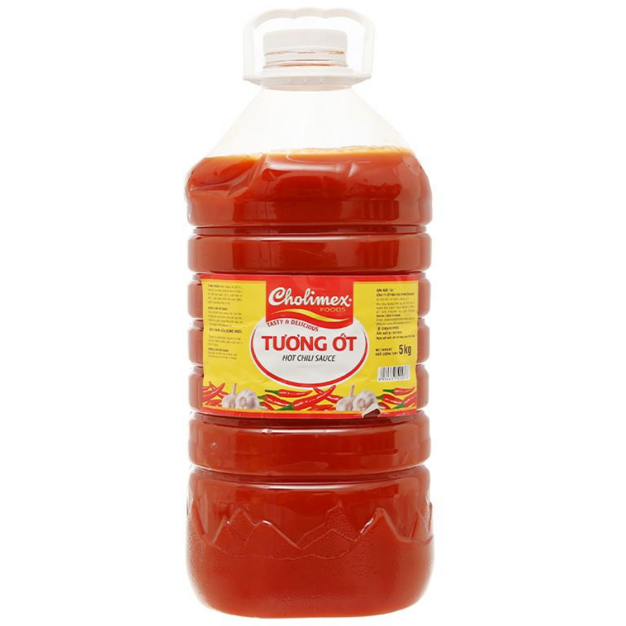 Cholimex Natural Chilli Sauce 5.5kg x 3 Bottles