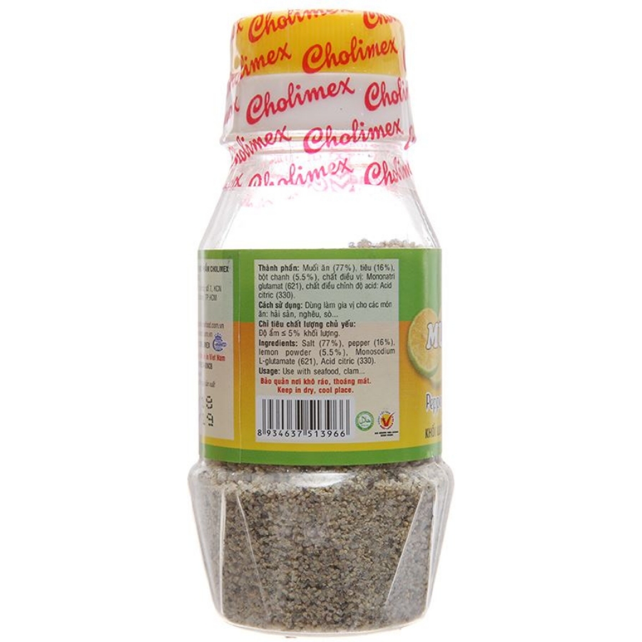 Cholimex Pepper – Salt with Lemon 80g x 72 Bottles