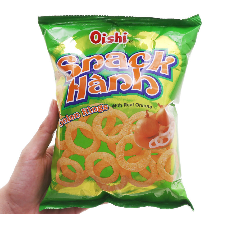 Oishi Onion Rings Snack 39g x 60 Bags (Shrink Bag)