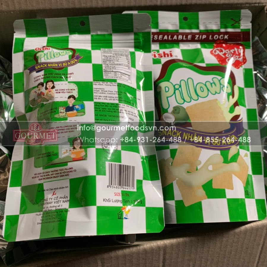 Oishi Pillows Coconut Milk Flavor