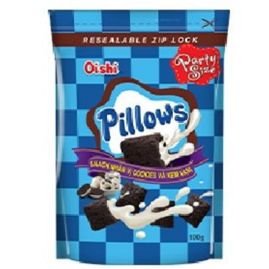 Oishi Pillows Cookie Vanilla Flavor 45g x 100 Bags