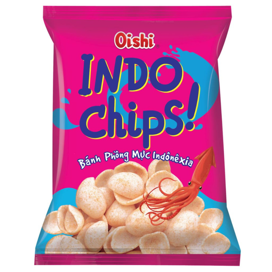 Oishi Snack Squid Crackers 40g x 60 Bags (Shrink Bag)