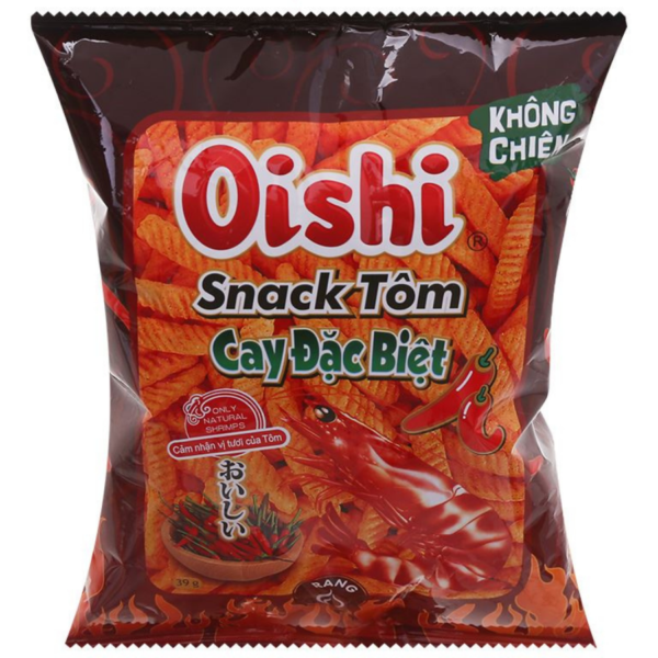 Oishi Special Hot Shrimp Snack 39g x 60 Bags