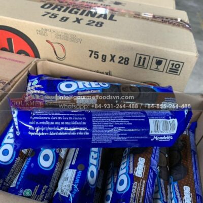 Oreo Biscuit Chocolate Cream 123.5g x 24 Packs 