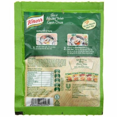 KNORR Seasoning Salt Sweet and sour fish broth 30g x 6 Sachects x 10 Sheets