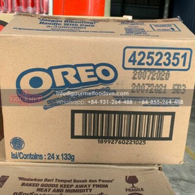 Oreo Biscuit Vanilla Cream 123.5g x 24 Packs
