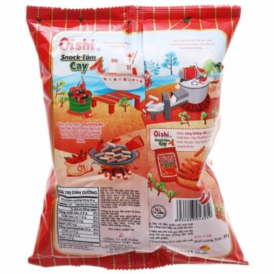 Oishi Snack Hot Shrimp 14g x 100 Bags