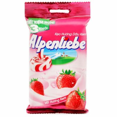 Alpenliebe Strawberry 96g(32g x 3 Rolls) x 70 Bags