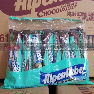 Alpenliebe Choco Mint 26g x 16 Rolls x 24 Pouches