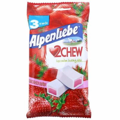 Alpenliebe 2 Chew Strawberry 73.5g ( 3 Sticks X 24.5 g) x 70 Bags