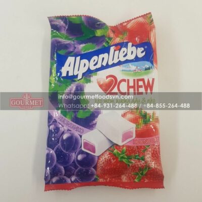 Alpenliebe 2 Chew Grapes & Strawberry 87,5g x 45 Bags
