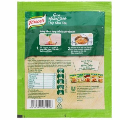 KNORR Seasoning Salt Pork Stew with sauce 28g x 6  Sachets x 10 Sheets