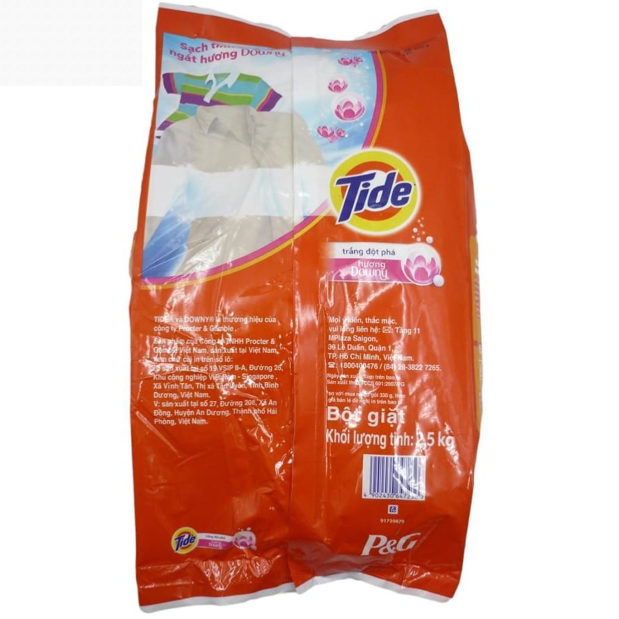 Tide Downy Detergent Powder 2.5kg x 5 Bags
