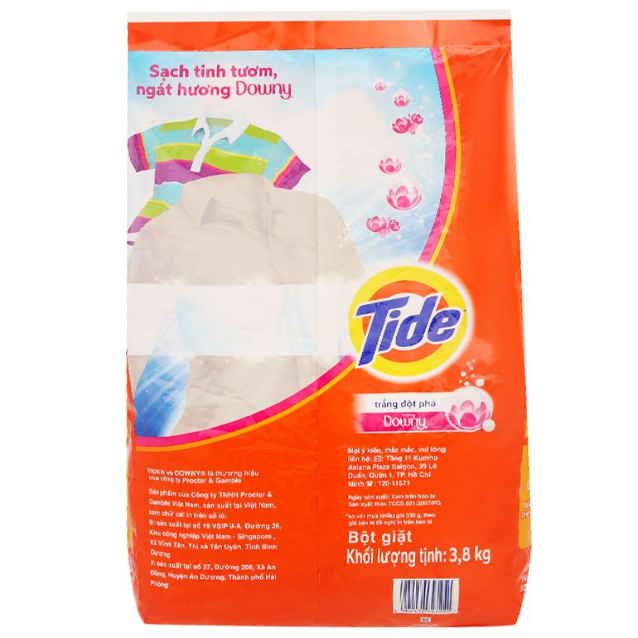 Tide Downy Detergent Powder 3.8kg x 3 Bags