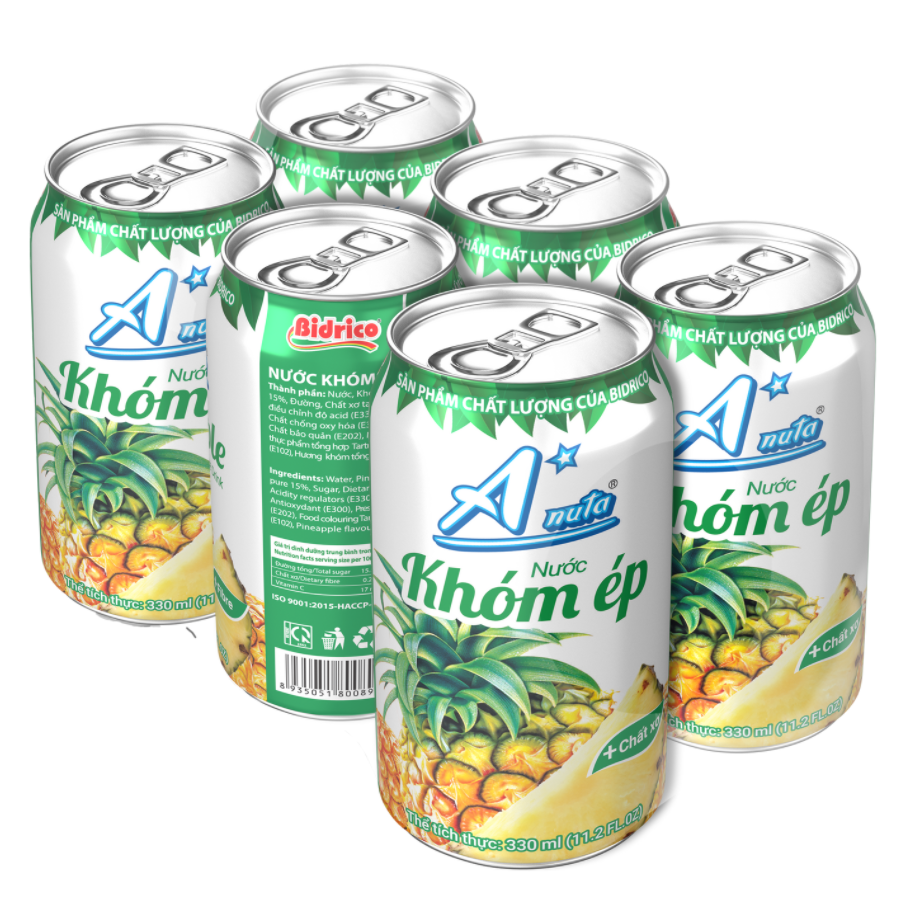 Anuta Pineapple Juice Drink Can 330ML X 24 Cans