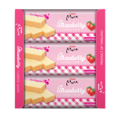 More Vedan Strawberry wafer biscuit