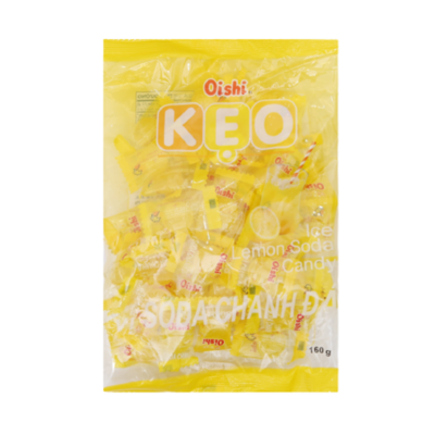 Oishi Ice Lemon Soda Hard Candy Bag 160G