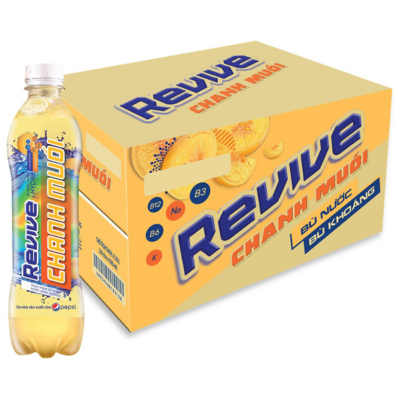 7UP Revive Salted Lemonade Soft Drink 390ml x 24 Bottles