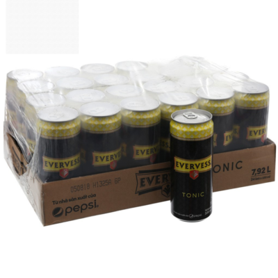 Evervess Tonic Drink Can 330ml x 24 Cans