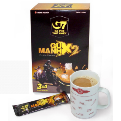 G7 Instant Coffee Strong X2 3in1 25g x 12 Stick x 24 Boxes