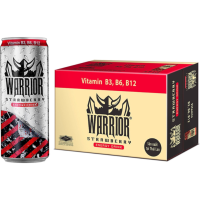 Warrior Energy Drink Strawberry 325ml x 24 Cans