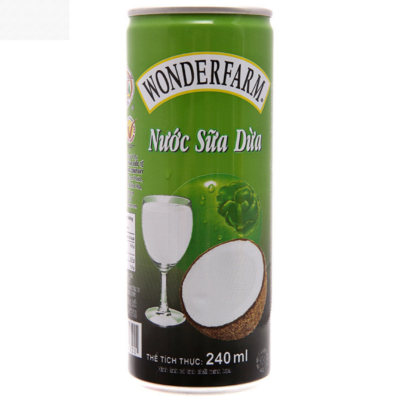 Wonderfarm Coconut Water Can 240ml x 30 Cans