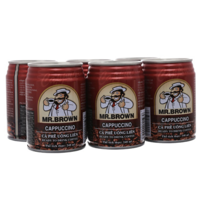 Mr Brown Cappuccino Iced Coffee 240ml x 24 Cans