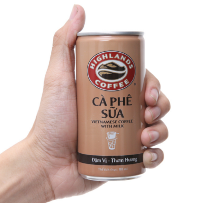 Highlands Coffee Vietnam - Iced Coffee Milk 185ml x 24 Cans