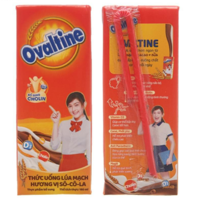 Ovaltine Instant Chocolate Milk 180ml x 4 Boxes x 12 Blocks