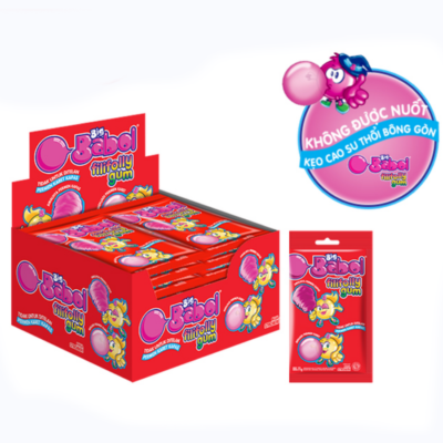 Big Babol Filly Folly Gum Strawberry 132g x 6 boxes