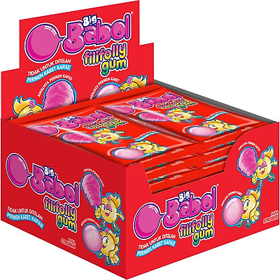 Big Babol Filly Folly Gum Strawberry 132g x 6 boxes
