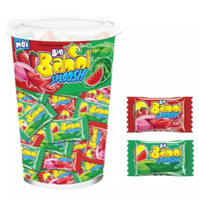 Big Babol Sploosh Gum Fruit 252g x 18 Cups