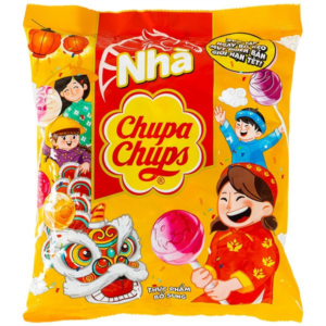 Chupa Chups Lollipops Vitamin C Tiger 60 pcs 600g x 18 pouches