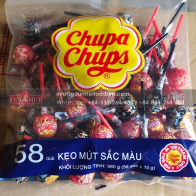 Chupa Chups Lollipops Cola & Strawberry 580g x 18 pouches