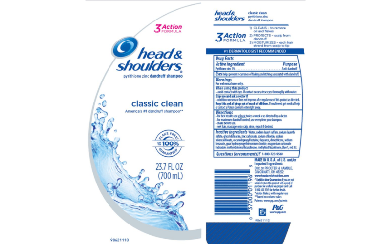 Head and Shoulders Shampoo ingredients