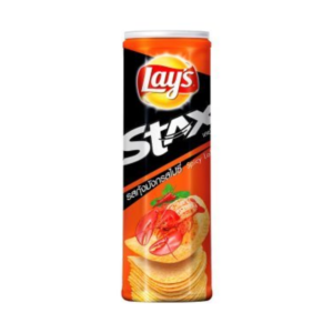 Lay's Stax Spicy Lobster Potato Chips 105g x 16 Cans