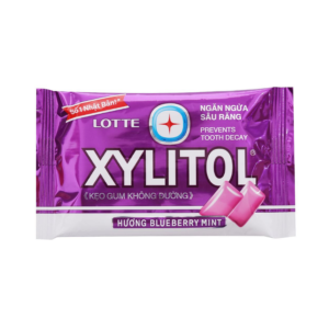 Lotte Xylitol Blueberry Mint Gum 11.6g x 15 Blisters x 20 Boxes