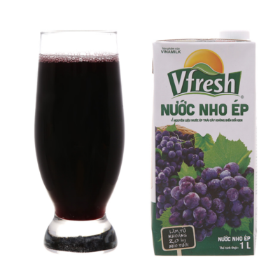 VFresh Grapes Juice Drink 1L x 12 Boxes