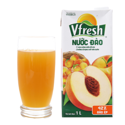 VFresh Peach Juice Drink 1L x 12 Boxes