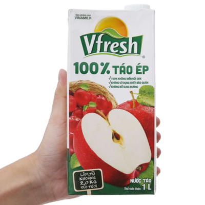 VFresh Apple Juice Drink 1L x 12 Boxes