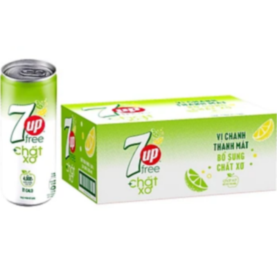 7UP Free Plus Fiber 320ml x 24 cans