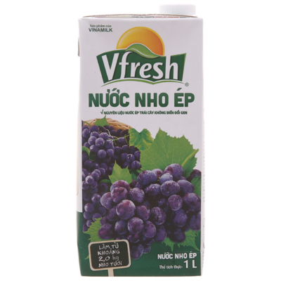 VFresh Grapes Juice Drink 1L x 12 Boxes