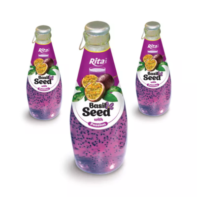 Rita Chia Seeds And Basil Seed Passion Fruit Juice 290ml x 24 Bottles