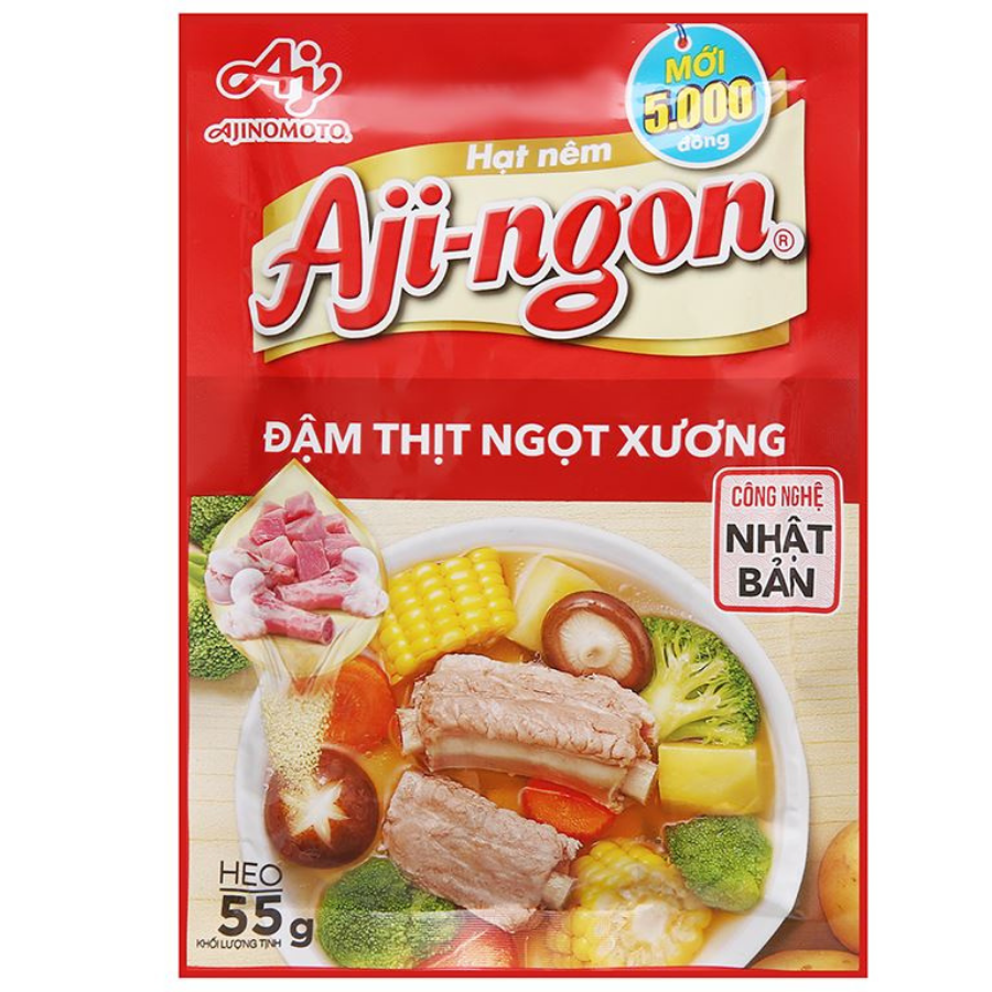 Aji-ngon Seasoning Salt Pork 55g x 150 Bags