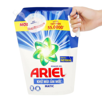 Ariel Detergent Liquid Odor Prevention 2.1kg x 4 Bags (1)