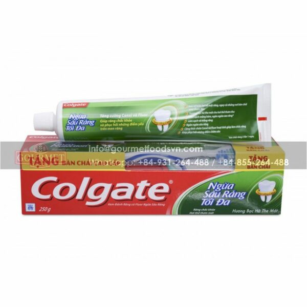 Colgate Maximum Cavity Protection + Free Toothbrush 225g x 36 Boxes (3)