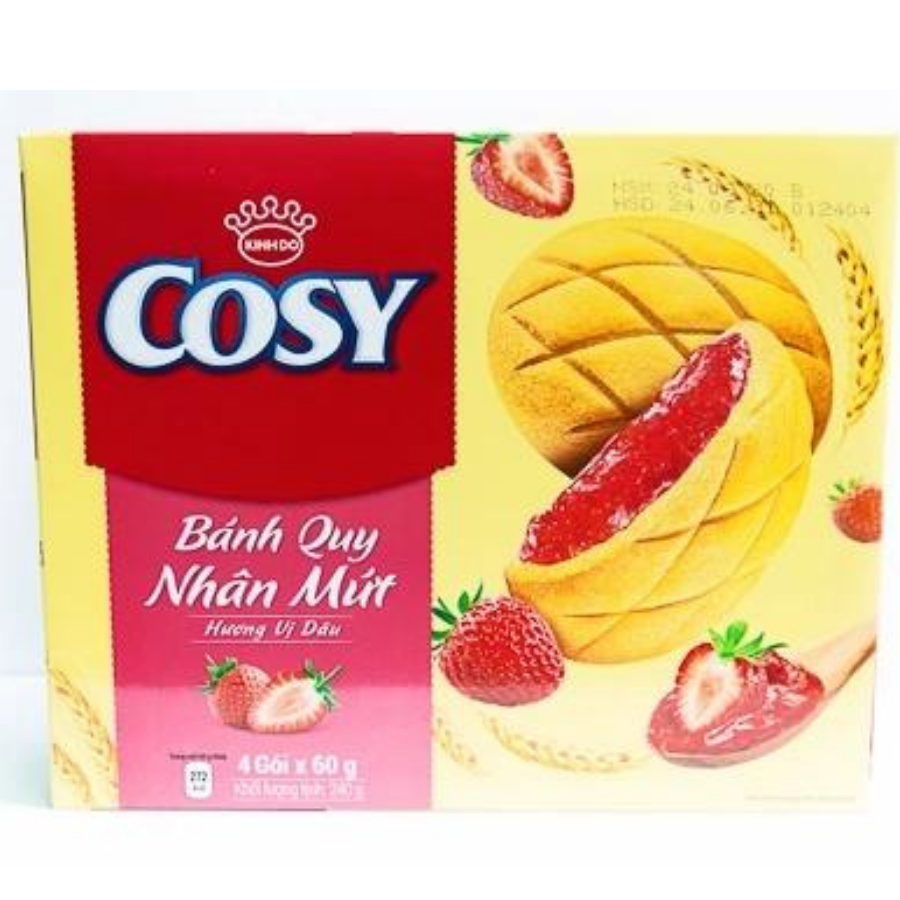 Cosy Strawberry Jam Biscuit 240g x 12 Boxes