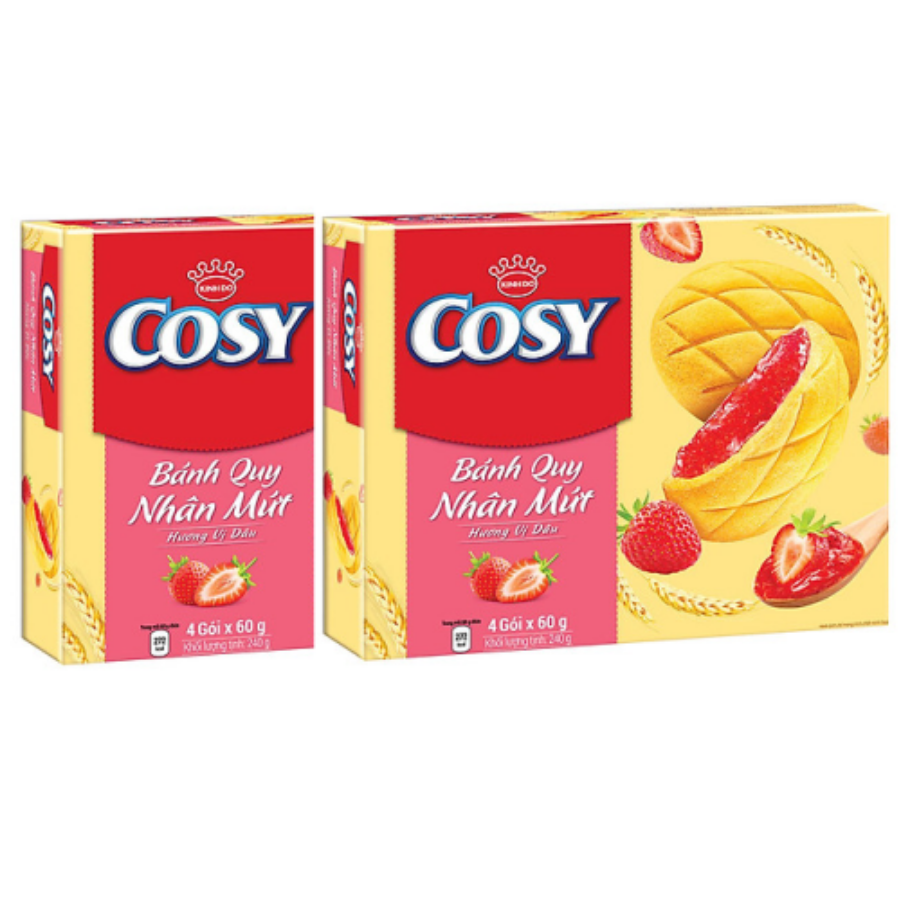 Cosy Strawberry Jam Biscuit 240g x 12 Boxes